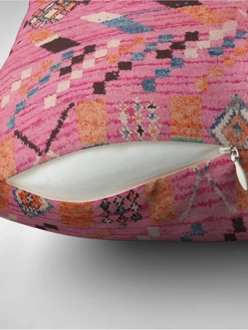 Boho Pink Aztec Pillow Covers Set Of Two (2) Size 20x20 Southwest Tribal Decor